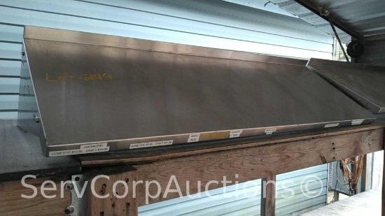 Lot on Shelf of 4' Stainless Shelf