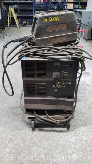 Miller CP302 CV/DC Welding Power Source with Thermal Arc 17A Porta Feed Wire Feeder, Said to Work,