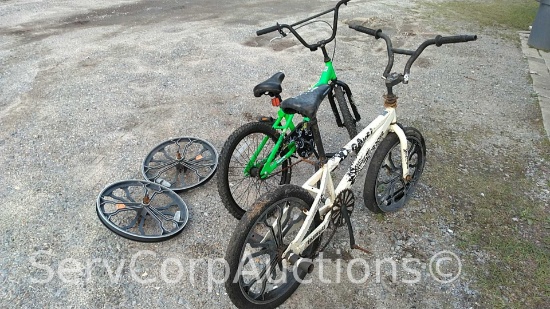 Lot of 2 Boys Mongoose Bikes with Extra Set of Rims