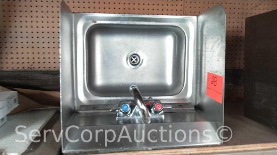 16"x17" Stainless Wall Mount Hand Sink