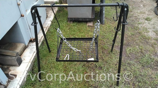 Small Black Planter Swing