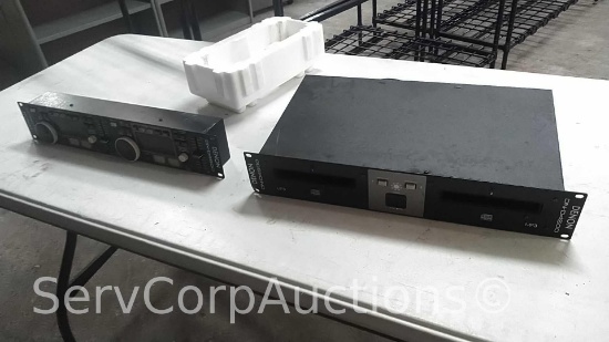 Lot on Shelf of Denon DN-D4500 Double CD/MP3 Player