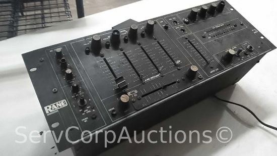Lot on Shelf of Rane MP24Z DJ Mixer