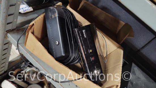 Lot on Shelf of Quorum A-160 Security Monitor