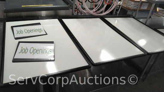 Lot on Shelf of Job Fair Board & Table Cloth (Seller: City of Slidell)