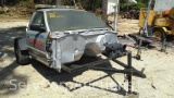 Ford Crown Vic Training Car on Homemade Trailer, No Engine, Does Not Run, VIN 2FAHP71VX9X136562, Not