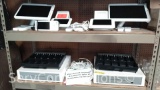 Lot on 2 Shelves of 2 Clover (I-Pay) POS Systems