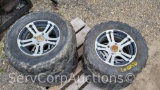 Lot on Pallet of (2) 26x10.00R14 and (2) 26x12.00R14 4-Wheel Tires