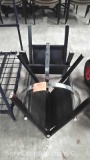Lot of 2 Modern End Tables, Missing Glass Tops