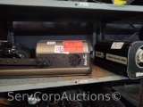 Lot on Shelf of Martin Mania SCX700 Scan Light, Martin Robo Color 400 Channel Lighting