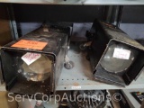Lot on Shelf of 2 Unknown Brand Stage Lighting