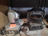 Lot on Shelf of Martin Mini Mac Automated Light, Unknown Brand Automated Signal/Sound Light
