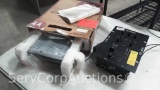 Lot on Shelf of Motorola High Definition Off Air Receiver, Gemini MX01 Professional DJ Mixer