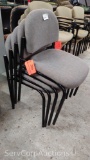 Lot of 4 Grey Stack Chairs (Seller: City of Slidell)