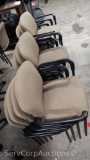 Lot of 10 Brown Stack Chairs (Seller: City of Slidell)