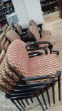 Lot of 5 Stack Chairs & 5 Office Chairs with Various Patterns (Seller: City of Slidell)