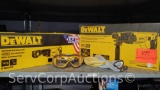 Lot on Shelf of DeWalt Electrical Reciprocating Saw-Works, DeWalt 20-Volt Hammer Drill-Works, DeWalt