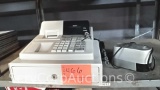 Lot on Shelf of Casio PCR-260 Register & Pencil Sharpener
