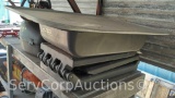 Lot on Shelf of Pet Pad, Drain Pans, Plastic Plant Trays