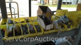 Lot on Shelf of Various Acro Bins with Various Contents of Nuts, Bolts, Pencils, Hex Wrenches,