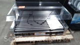 Nemco Roll-A-Grill with Nemco Sneeze Flat Top Guard