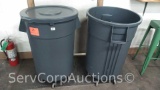 Lot of 2 Gator 44-Gallon Commercial Waste Containers