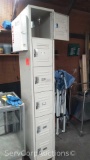 Global 6-Door Cubby Locker with First Aid Kit