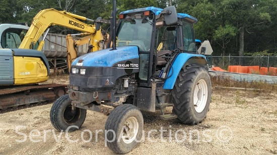 2002 New Holland TS110, 5804 Hours, Runs, A/C, Cannot Put in to Gear, SN: 166367B, Unit 66-067