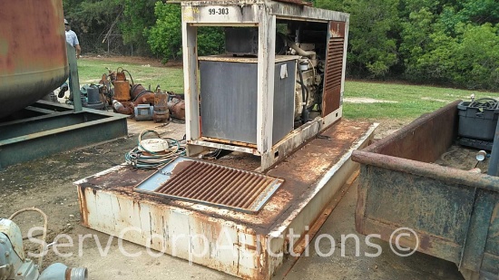 Kohler 80-KW Generator, 350 Hours, John Deere Motor, Runs, Did Not Test Generator Part, Unit 99-303