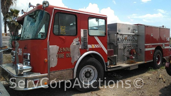 1990 Spartan Fire Truck VIN: 4S7CT9H04LC002455 No Key