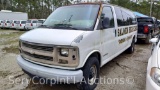 2001 Chevrolet Express Van, VIN # 1GAHG39R511244345