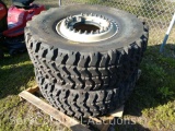 Lot on Pallet of 2 M-Rack Rims with Goodyear MV/T 395/85R20 Tires... (Seller: St. Tammany Parish