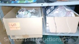 Lot on Shelf of 2 Unknown Brands Ceiling Fans (Contents Are Not Indicated on Boxes