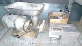 Lot on Shelf of Fleetwood Commercial Meat Grinder- Missing Meat Plunger