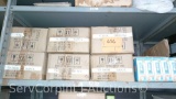 Lot on Shelf of 7 Cases of Top Bright 220/240-Volt 11-Watt Fluorescent Light Bulbs
