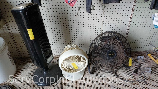 Lot Of 3 Fans: Holmes Tower, Home Small Blizzard, Patton Tilting