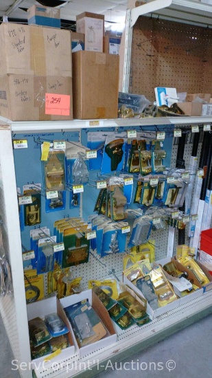 Lot Of Union Rollers for Garage Doors, Tandem Spring Brackets, Universal Locking T-Handles, Garage