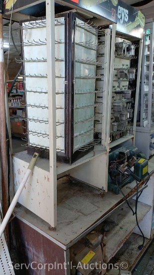 Lot of Key Cut Center with Various Type Key Blanks, 2 Ilco Semi-Automatic Key Machines & Personal