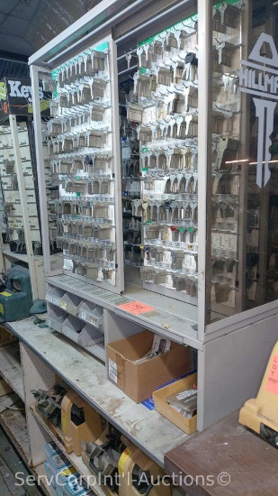 Lot of Key Cut Center with Various Type Key Blanks, 2 Ilco Semi-Automatic Key Machines & Ilco Manual
