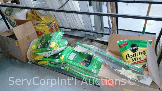 Lot Of Green Thumb Weed and Feed Lawn Fertilizer, Miracle-Gro Potting Mix, R-11 Insulation, Peat