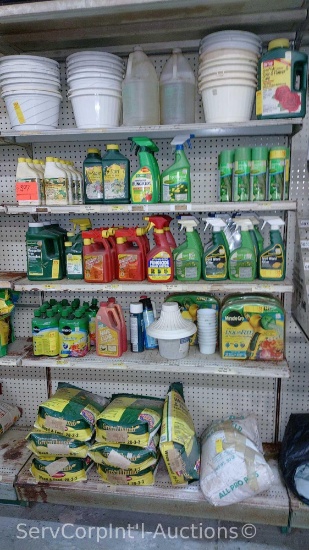 Lot Of Flowerpots, Ortho Rose And Flower Care, Spot Weed Killer, Fungicide Disease Control, Mosquito