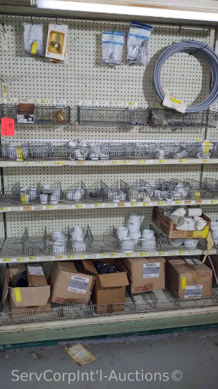 Lot of Various Size PVC Fittings, Trap Caps, Polybutylene Pipe, Reducers