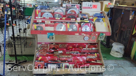 Lot Of Various Size and Type Circular Saw Blades, Bandsaw Blades
