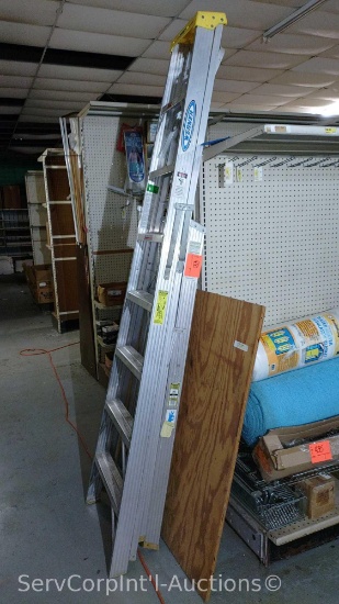 Lot Of 2 Werner Aluminum Ladders 8-Ft, 5-Ft