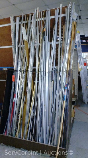 Lot Of Door Jamb Weather Strips, Horn Molding, Angle Molding, Aluminum Tubing