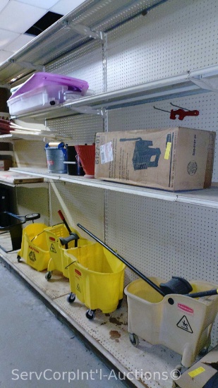 Lot Of Mop Buckets, Wash Pales