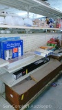Lot Of Shower Caddy, Towel Rack, Toilet Paper Roll Holder, Weight Scales, Foot Massage Tub Mat,