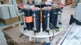 Lot Of 12-Station Paint Colorant Dispenser (Unknown Brand) with Counter Shelf & Banners