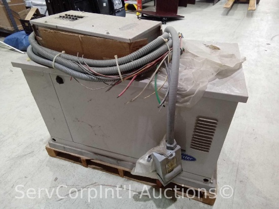 Carrier ASPAS1CCA015 15000-Watt NP/LPG Generator SN: 3005V03179 with Transfer Switch (Located at