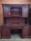 6' Brown Executive Desk with Topper
